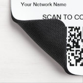 Gepersonaliseerde QR-code WiFi Internet Scan om ve Muismat (Hoek)