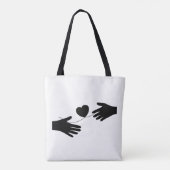 Gepersonaliseerde QR-code – Wil je met me daten/tr Tote Bag (Achterkant)