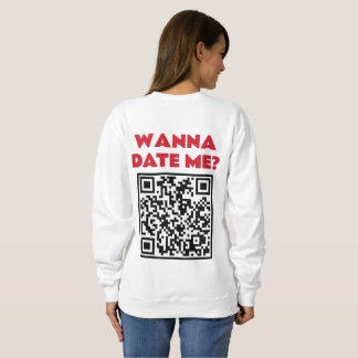 Gepersonaliseerde QR-code – Wil je met me daten/tr Trui