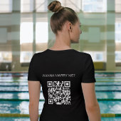 Gepersonaliseerde QR-code wil met me trouwen T-shirt