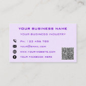 Gepersonaliseerde QR-code Zakelijke kaart Sjabloon Contactkaartje (Voorkant)