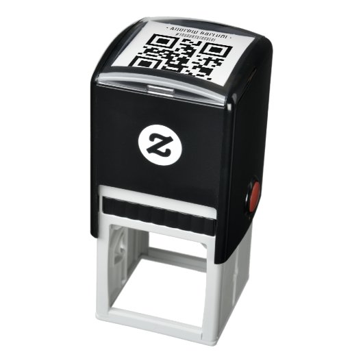 Gepersonaliseerde QR-code zelfinkende rubberen ste Zelfinktende Stempel (Product)