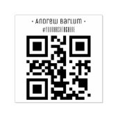 Gepersonaliseerde QR-code zelfinkende rubberen ste Zelfinktende Stempel (Design)