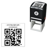 Gepersonaliseerde QR-code zelfinktende rubberen st Zelfinktende Stempel (In situ)