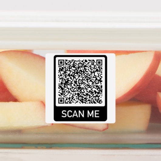 Gepersonaliseerde QR-codelabels Voorbeeld Labels (Aangebracht)