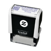 Gepersonaliseerde QR-codenaam Adres Stamp Sjabloon Zelfinktende Stempel (Product)