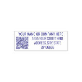 Gepersonaliseerde QR-codenaam Adres Stamp Sjabloon Zelfinktende Stempel (Design)
