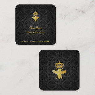 Gepersonaliseerde QUEEN BEE Visitekaartjes GOLD BL