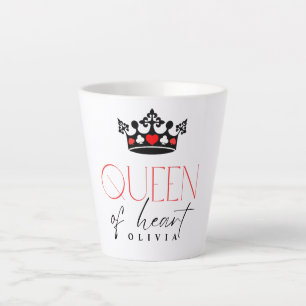 Gepersonaliseerde Queen Crown Latte Mok