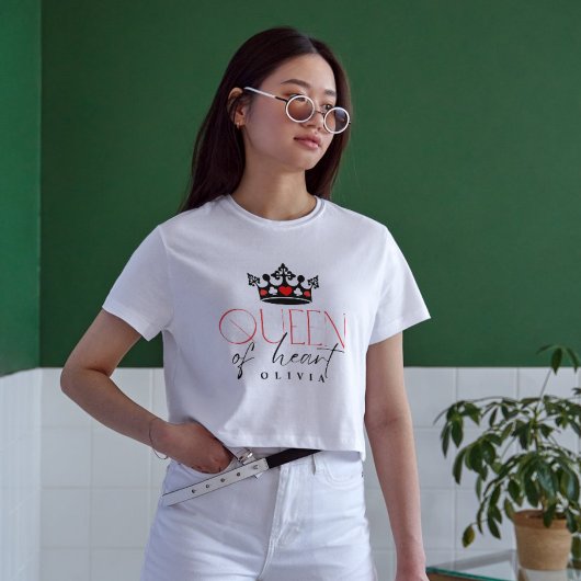 Gepersonaliseerde Queen Crown T-shirt