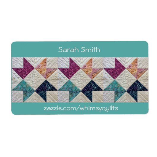 Gepersonaliseerde Quilt Stickers (Voorkant)