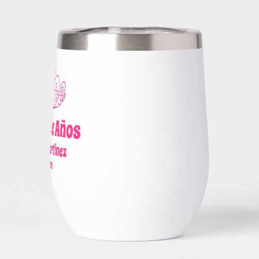 Gepersonaliseerde Quince Crown Años Party Favoriet (Achterkant)