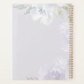 Gepersonaliseerde Quinceanera 15 jaar Paarse bloem Planner (Achterkant)