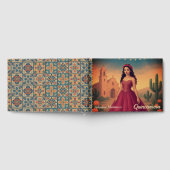 Gepersonaliseerde  Quinceañera rode jurk Gastenboek (Volledig)