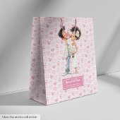 Gepersonaliseerde Quirky Bruid Bruidegom Gift Bag  Medium Cadeauzakje