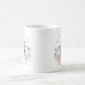 Gepersonaliseerde Quote Artistieke Bloembij en Naa Koffiemok (Center)
