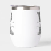 Gepersonaliseerde R Initiaal Silver Monogram Jouw  (Rechts)