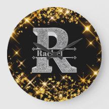 Gepersonaliseerde R Initiaal Silver Monogram Jouw 