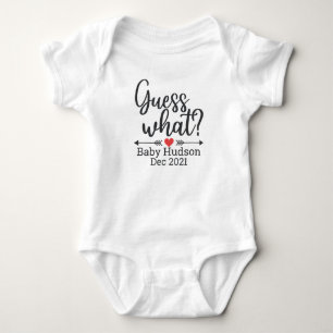 Gepersonaliseerde Raad eens Zwangerschapsaankondig Romper