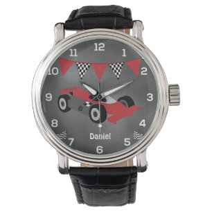 Gepersonaliseerde Race Car Watch Horloge