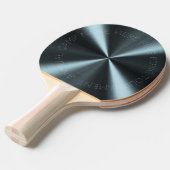 Gepersonaliseerde Radiale Metallic look - Licht Bl Tafeltennisbatje (Voorkant Gekanteld)