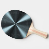 Gepersonaliseerde Radiale Metallic look - Licht Bl Tafeltennisbatje (Zijkant)