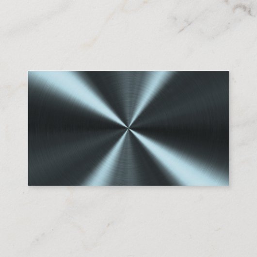 Gepersonaliseerde Radiale Metallic look - Licht Bl Visitekaartje (Achterkant)