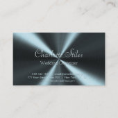 Gepersonaliseerde Radiale Metallic look - Licht Bl Visitekaartje (Voorkant)