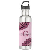 Gepersonaliseerde Radiant Dusky Roos Floral Dot Ma Waterfles (Voorkant)