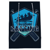 Gepersonaliseerde Rafting Whitewater Rivier Avontu Medium Cadeauzakje (Achterkant)