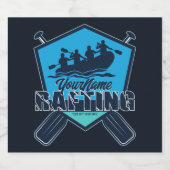 Gepersonaliseerde Rafting Wildwater Rivier Avontuu Bier Etiket (Enkel label)