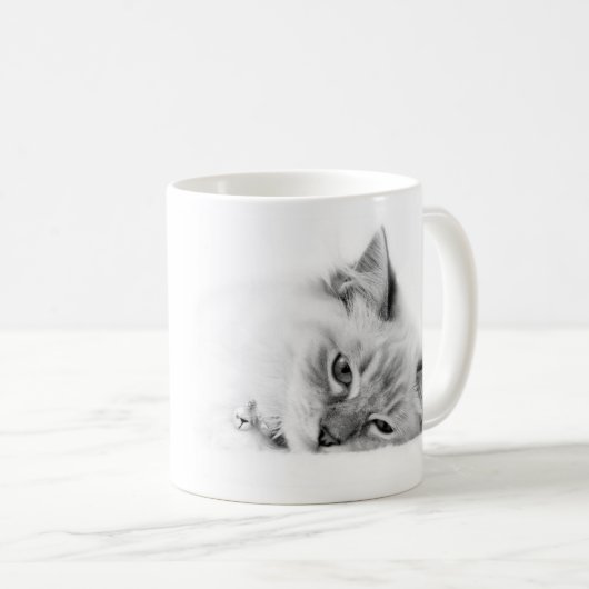 gepersonaliseerde Ragdoll-kattenmok Koffiemok (Voorkant rechts)