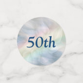 Gepersonaliseerde Rainbow 50ste verjaardag Confetti (Kleine voorkant)