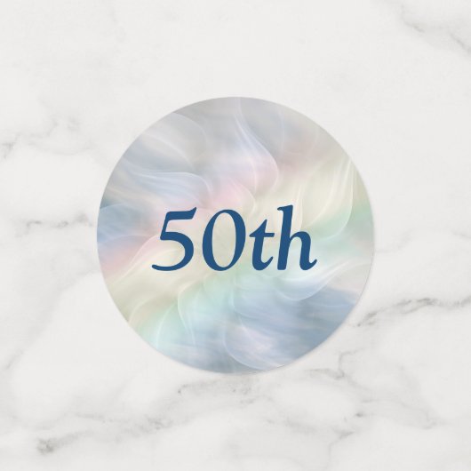 Gepersonaliseerde Rainbow 50ste verjaardag Confetti (Kleine voorkant)