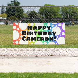 Gepersonaliseerde Rainbow Birthday Banner
