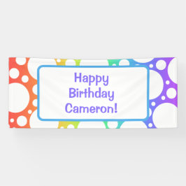 Gepersonaliseerde Rainbow Birthday Banner