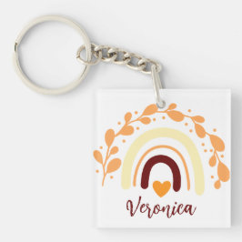 GEPERSONALISEERDE RAINBOW BOHO CHRISTELIJK QUOTE SLEUTELHANGER