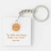 GEPERSONALISEERDE RAINBOW BOHO CHRISTELIJK QUOTE SLEUTELHANGER (Achterkant)