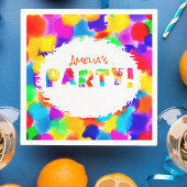 Gepersonaliseerde Rainbow Color Party Servet