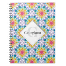 Gepersonaliseerde Rainbow Floral Fountain Art Deco