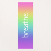 Gepersonaliseerde Rainbow Gradient Yoga Mat (Voorkant)