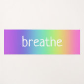 Gepersonaliseerde Rainbow Gradient Yoga Mat (Voorkant (horizontaal))