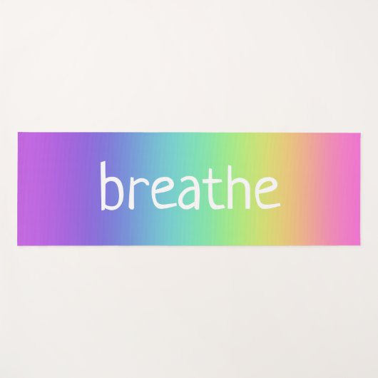 Gepersonaliseerde Rainbow Gradient Yoga Mat (Voorkant (horizontaal))