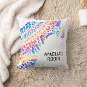 Gepersonaliseerde Rainbow Jaguar slaapkamer Kussen (Deken)
