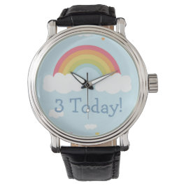 Gepersonaliseerde Rainbow Kids Verjaardagsfeestje  Horloge