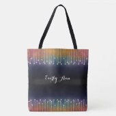 Gepersonaliseerde Rainbow Lights Bag Tote Bag (Voorkant)