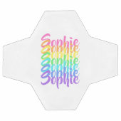 Gepersonaliseerde Rainbow Names Voetbal (Enkel)