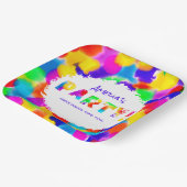Gepersonaliseerde Rainbow Party Papieren Bordje (Gebogen)