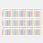 Gepersonaliseerde Rainbow Pencils Leraar Gift Inpakpapier Vel (Voorkant 3)