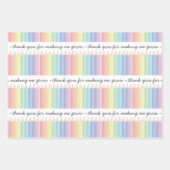 Gepersonaliseerde Rainbow Pencils Leraar Gift Inpakpapier Vel (Voorkant 2)